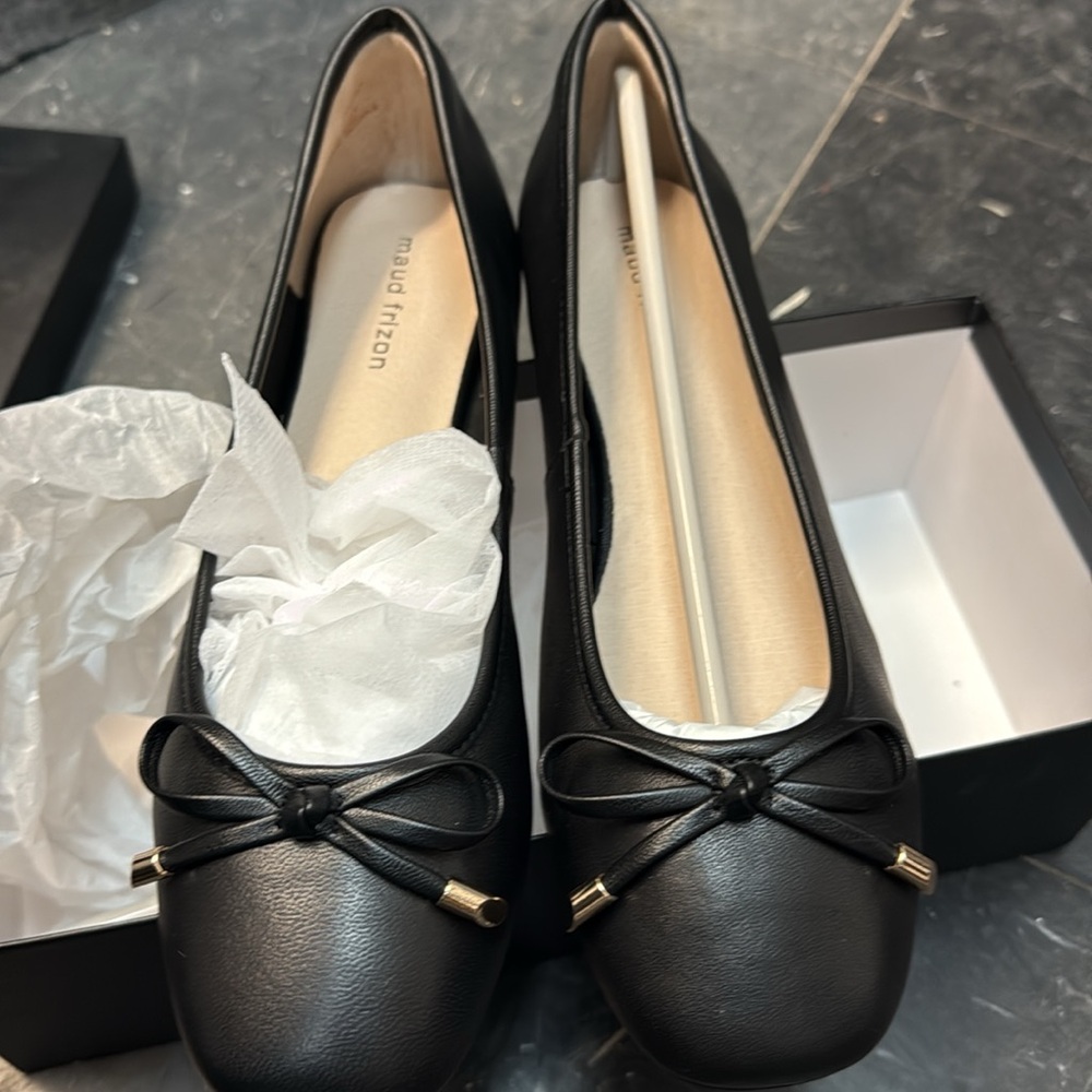 Maud Frizon Black Ballet Flats 39